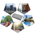 thumbnail image 4 of 3 x16 ft Grey Balcony Privacy Screen Fence Apartments Railing Cover Heavy Duty Mesh Windscreen for Outdoor Backyard Patio Deck Privacy, 4 of 6