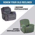 thumbnail image 3 of Super Stretch Recliner Couch Covers Chair Cover Form Fitted Non Slip Reclining Slipcovers for Standard Large Recliner, Soft Thick, 3 of 7