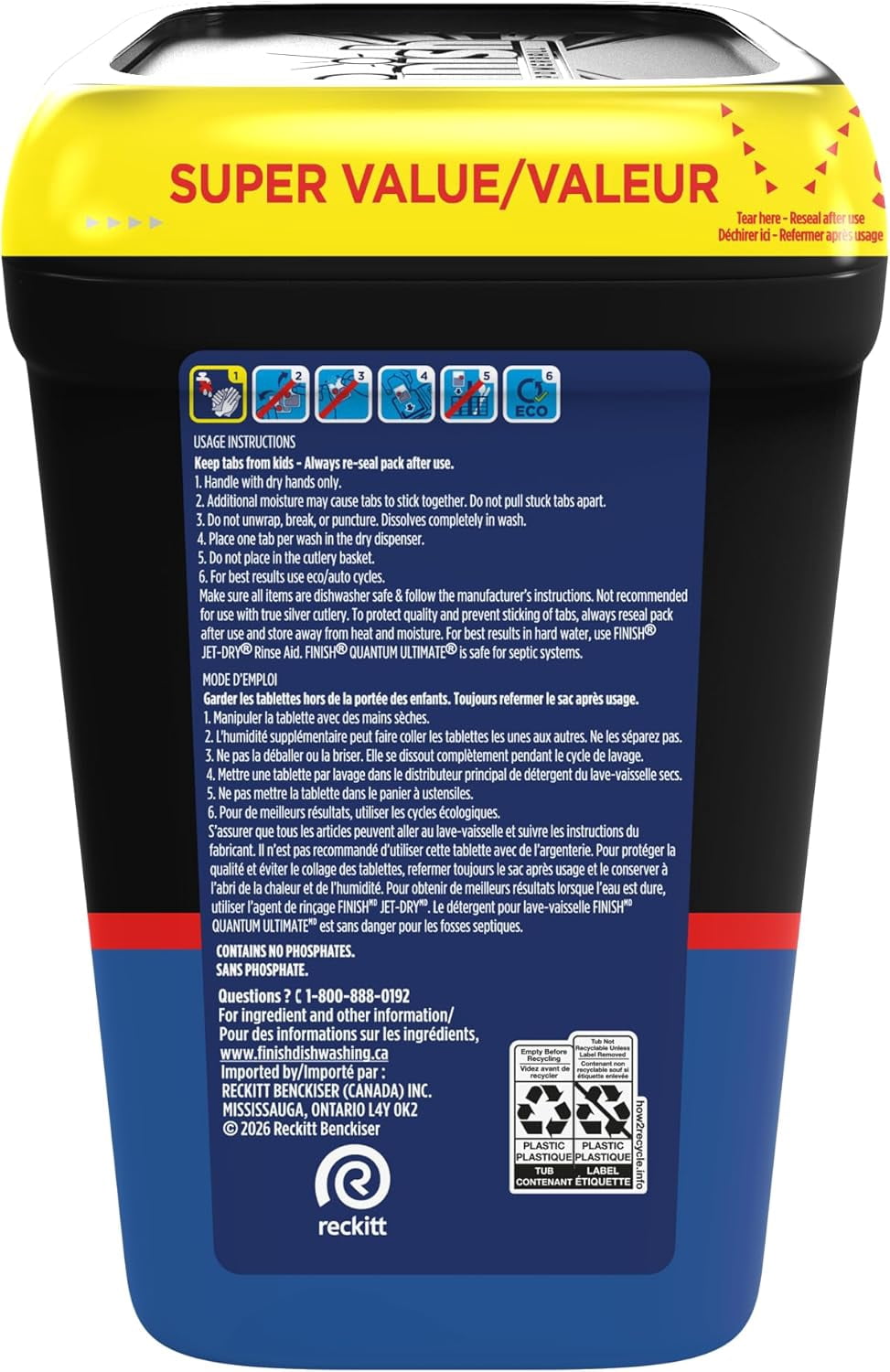 FINISH® - QUANTUM ULTIMATE® Citron 82 ct