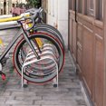 thumbnail image 2 of Soozier 4-Bike Bicycle Floor Parking Rack Cycling Storage Stand Silver, 2 of 10