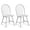 White, variant on Costway Set of 2 Vintage Windsor Dining Side Chair Wood Spindleback Kitchen Room Black
