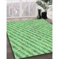 thumbnail image 3 of Ahgly Company Tapis d'Intérieur Lavables en Machine, Rectangulaires, Vert Jade, 7' x 9', 3 of 7