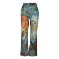thumbnail image 3 of LNGOOR Flare Jeans for Women Plus Size High Waist Stretch Slimming Blue Wide Leg Pants Rise Skinny, 3 of 5