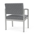thumbnail image 5 of Lenox Steel Reception Waiting Oversize Guest Chair / Silver Steel / Gray, 5 of 5