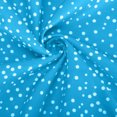 thumbnail image 3 of LOVZFMLL Robe à Pois pour Femme, Nouvelle Collection Printemps/été, Col à Manches Courtes, Longueur Genou, Bleu Ciel, 3TG, 3 of 5