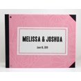 thumbnail image 2 of Darling Souvenir Pink Floral Printed Hardbound Cover Guestbook For Wedding Guest Sign In Book Registry-7 x 9 Inches, 2 of 4