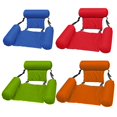thumbnail image 3 of Deep Blue Inflatable Water Lounge Chair with Armrests – Portable, Foldable, and Comfortable Mattress Design for Adults, Perfect for Beach, Pool, or River Leisure Activities, Easy to Inflate and, 3 of 5
