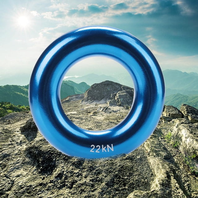 Corrosion Resistance Durable Alkali Resistance Aluminum Alloy Round Climb Ring, Practical Climb Ring, For Climbing Activities
