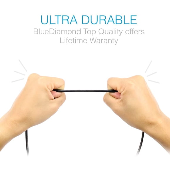BlueDiamond Câble USB Type C (USB-C) vers Type B (USB-B) pour Imprimante Scanner en Noir 3 Pieds - pour Nouveau Apple MacBook, MacBook