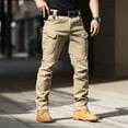 thumbnail image 1 of Pantalon Décontracté pour Homme, Cargo Extensible, Pantalon d'Extérieur, Coupe Ajustée, Vêtement de Travail, Léger, pour la Randonnée, le Voyage, l'Usage Quotidien, 1 of 7