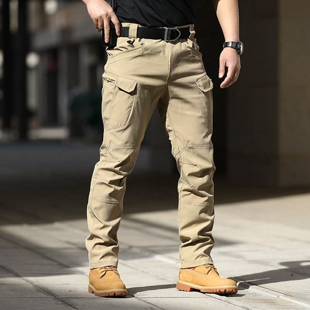 Pantalon Décontracté pour Homme, Cargo Extensible, Pantalon d'Extérieur, Coupe Ajustée, Vêtement de Travail, Léger, pour la Randonnée, le Voyage, l'Usage Quotidien