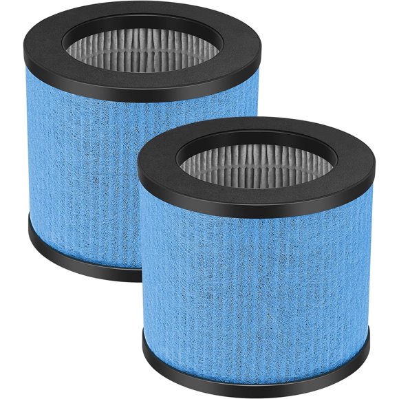 TPAP002 Filter Replacement Compatible with TOPPIN TPAP002 Comfy Air C1, 4-in-1 Efficient Activated Carbon Filter, Part #TPFF002, 2 Pack