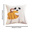 thumbnail image 2 of Ensemble de Housses de Coussin d'Halloween 45x45 cm, Chauve-Souris et Citrouilles Mignonnes, Taie Tuftée pour Canapé et Lit (5 Motifs, Insert Non Inclus), 2 of 3