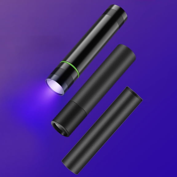 TIMIFIS Handheld Lamp Light Violet Light Flashlight 365Nm LED 1 Pack Violet Blacklight Flashlight Mini Powerful Pet Urine Detector for Dog Cats Carpet Dry Stains Detection Camping & Hiking