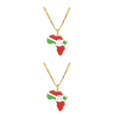 thumbnail image 1 of Maytalsory Collier Léger et Confortable avec Pendentif Africa Map Burundi 2Set, 1 of 6
