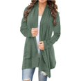 thumbnail image 1 of Knee Length Cardigan Split Front Sweater Cardigan Tops for Women Womens Long Sweaters Open Front Shawl Neck Cardigan Women Womens Sweaters Fall Cardigan Come Mono Cardigan Knit Long Sweater Fall, 1 of 4