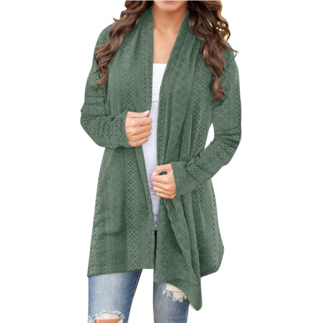Knee Length Cardigan Split Front Sweater Cardigan Tops for Women Womens Long Sweaters Open Front Shawl Neck Cardigan Women Womens Sweaters Fall Cardigan Come Mono Cardigan Knit Long Sweater Fall