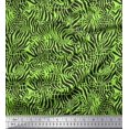 thumbnail image 1 of Soimoi Green Velvet Fabric Leopard & Wild Animal Skin Print Sewing Fabric BTY 58 Inch Wide, 1 of 3