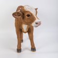 thumbnail image 3 of Statue d'Animal de Décoration de Jardin Statue de Vache Debout Brune, 3 of 5