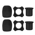 thumbnail image 1 of Unique Bargains 2PCS Wireless Microphone Protective Kit Black Anti-rolling Slip Holder + Foam Mic Cover + Bottom Rod Sleeve Holder, 1 of 1