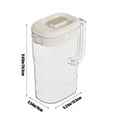 thumbnail image 3 of Wzzjkit Plastic Pitcher, 2500ML Clear Water Pitcher with Lid, Fridge Jug, Shatterproof, Great for Iced Tea, Sangrias, Lemonade, Milk, Large Capacity Tea Pitcher, 3 of 7