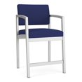 thumbnail image 1 of Lenox Steel Reception Waiting Room Healthcare Hip Chair / Silver Steel / Blue, 1 of 5