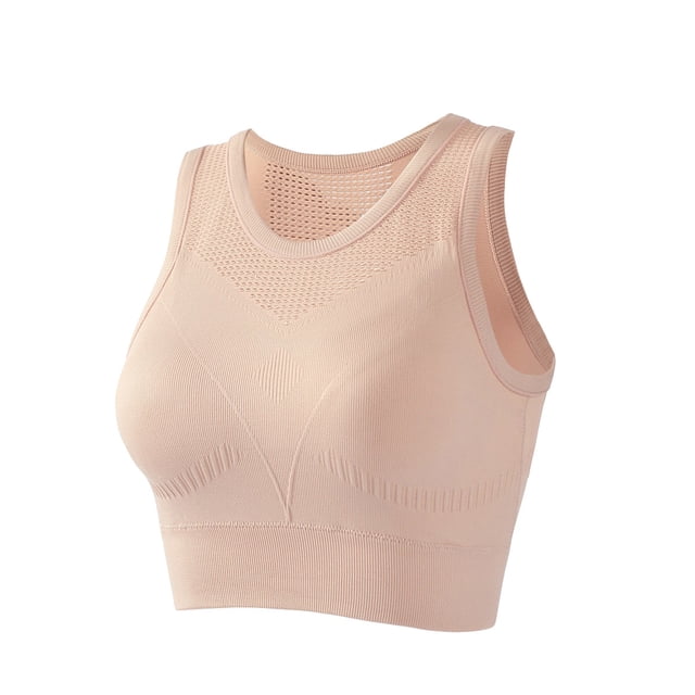 Bigersell Wireless Bralette V-Neck Wire-Free Bra Support Women Plus Size Bras Wireless Balconette Bra Style R-228 Basic Bra Strap Nylon Balconette Bra Feature Everyday Bras Underwear Pink M