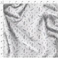 thumbnail image 4 of Soimoi Moss Tissu Georgette Notes Instrument de Musique Décor Tissu Imprimé au Mètre 42 Pouces de Large, 4 of 5