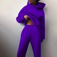 thumbnail image 3 of AherBiu Womens Sweatsuits Fleece Lined Pullover Hoodie with Sweatpants 2 Piece Tracksuits Workout Sets, 3 of 6