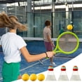thumbnail image 2 of Lksixu Toddler Toys Educational Baby Toys Children Badminton Racket Set Double Tennis Rackets Parent Child Interactive Indoor Outdoor Elementary School Students Sports Toy Gift Learning Toys for Kids, 2 of 8
