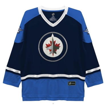 NHL Winnipeg Jets Mens Long Sleeve Deluxe Fan Jersey Sweater