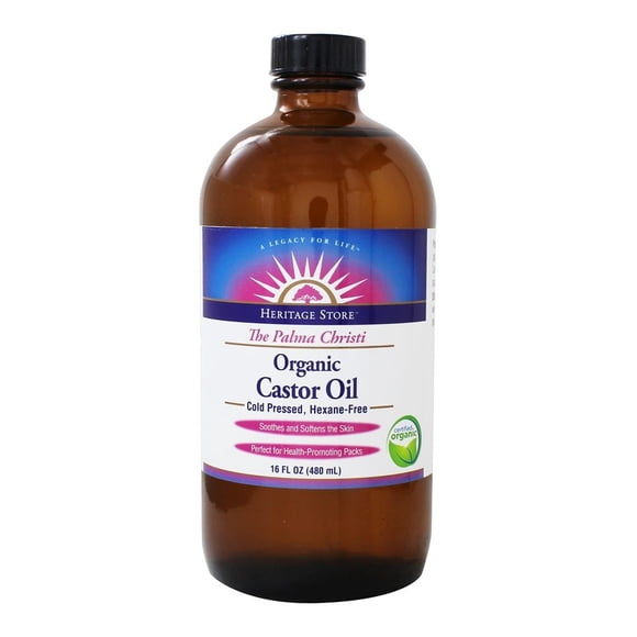 Heritage Store - Organic Castor Oil Hexane Free - 16 fl. oz.
