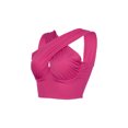 thumbnail image 3 of Honganda Débardeurs Croisés pour Femmes, Crop Top Sans Manches Couleur Unie, 3 of 9