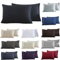 thumbnail image 2 of 1 Paire Housse d'Oreiller Couleur Unie Douce Coussin Respirant Coussin Coussin, 2 of 10