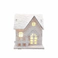thumbnail image 1 of A Lighted Wooden Village Villa House For Christmas Desktop Decoration And Holiday Display, 1 of 6