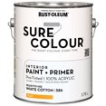 thumbnail image 4 of Rust-Oleum Sure Colour™ Paint + Primer, Interior Flat, White Cotton 3.78 L, 4 of 6