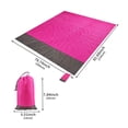 thumbnail image 3 of Tapis Imperméable d'Extérieur Camping Pique-Nique Couverture Imperméable Tapis d'Extérieur Tapis de Sol Couverture de Sol de Tente Portable Tapis, Rose Rouge, Gris, 3 of 6