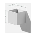 thumbnail image 3 of Veadek Geo Series Hanging 5" Planter White, 3 of 9