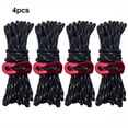 thumbnail image 3 of Thinsony 4 Pieces Tent Rope Hiking Wire Camping Supplies Multicolored Multifunctional Outdoor Lanyard Reflective Practical Safety Black 1Set, 3 of 6