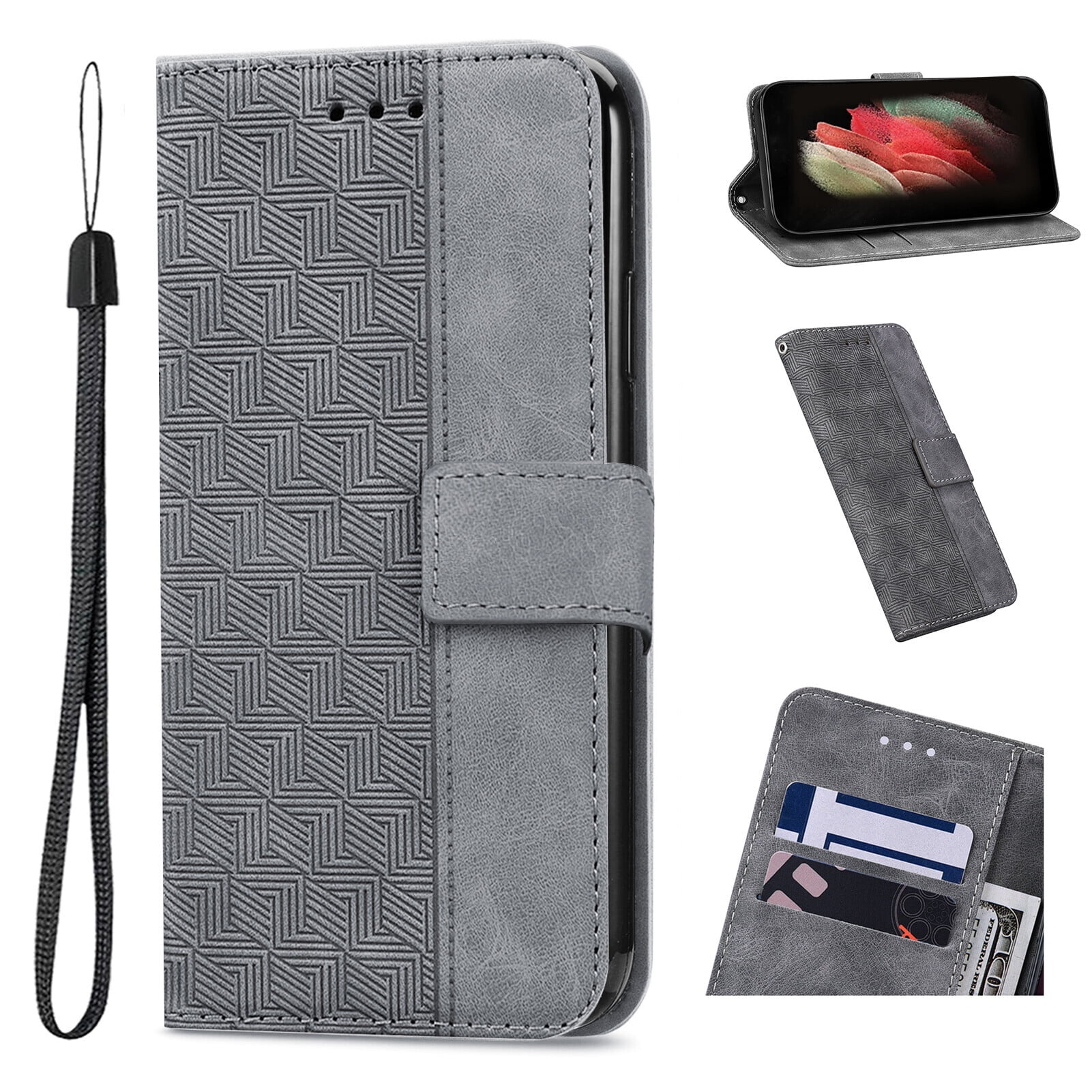 Étui pour Google Pixel 7 Durable en Cuir PU Magnétique Porte-Cartes Portefeuille à Rabat
