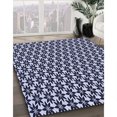 thumbnail image 3 of Ahgly Company Tapis d'Intérieur Lavables en Machine, Rectangle Bleu Nuit Transitionnel, 7' x 9', 3 of 7