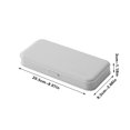 thumbnail image 3 of RXIRUCGD Plastic Pencil Case with Snap Closure, Gris, 3 of 6