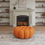 The Magic Home 43" Bubble Curved Sofa, Orange