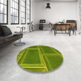 thumbnail image 4 of Ahgly Tapis Rectangulaire Lavable en Machine Intérieur Transitionnel Vert Pistache, 7 Pieds x 9 Pieds, 4 of 7