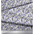 thumbnail image 3 of Soimoi Modal Satin Fabric Abstract Geometric Print Fabric by the Yard 42 Inch Wide, 3 of 3