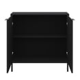 thumbnail image 4 of Nexera Slim 2-Door Storage Accent Cabinet, Black, 4 of 9