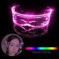 thumbnail image 4 of Langgg Lunettes Lumineuses Sans Fil LED à Piles Ergonomiques Réglables Réutilisables pour Festival de Musique 5 Pcs Bouton Batterie, 4 of 7