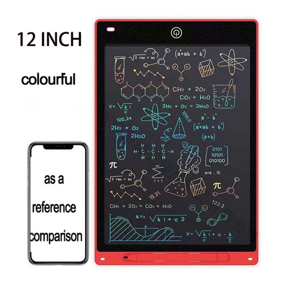12Inch LCD Writing Tablet Electronic Digital Writing Colorful Screen Doodle Board Handwriting Paper Drawing Tablet Gift For Kids And Adults At Home School And Office