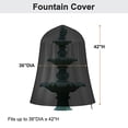 thumbnail image 2 of 36X42 Inch Outdoor Garden Fountain Cover Waterproof Bird Bath With Drawstring Black Shenzhuyue, 2 of 6