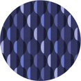 thumbnail image 1 of Ahgly Company Tapis d'Intérieur Rond Lavable en Machine Transitionnel Bleu Nuit, 6 Pieds Rond, 1 of 7